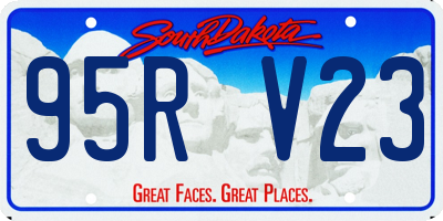 SD license plate 95RV23