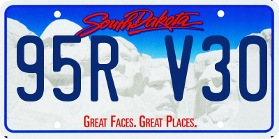 SD license plate 95RV30