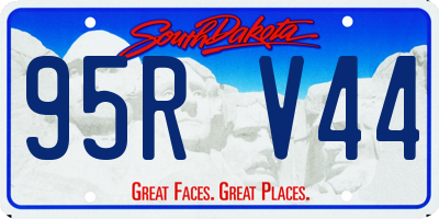 SD license plate 95RV44