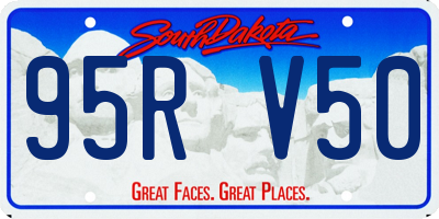 SD license plate 95RV50