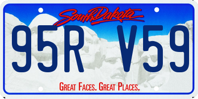 SD license plate 95RV59
