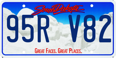 SD license plate 95RV82