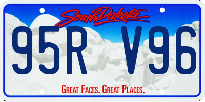 SD license plate 95RV96