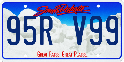SD license plate 95RV99