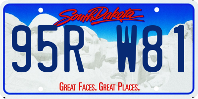 SD license plate 95RW81