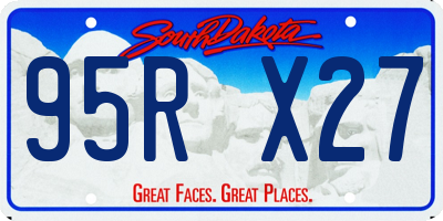 SD license plate 95RX27