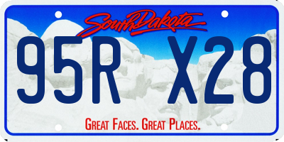 SD license plate 95RX28