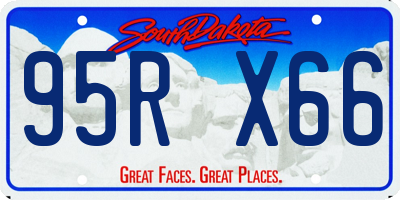 SD license plate 95RX66