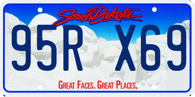 SD license plate 95RX69