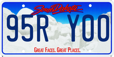 SD license plate 95RY00