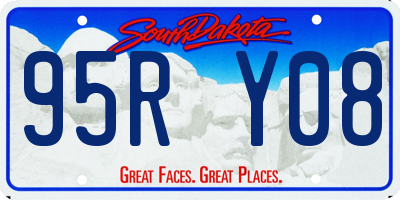 SD license plate 95RY08