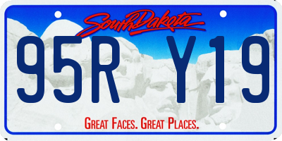 SD license plate 95RY19