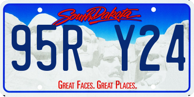 SD license plate 95RY24