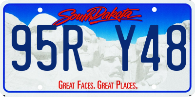 SD license plate 95RY48