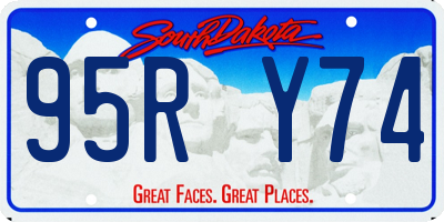 SD license plate 95RY74