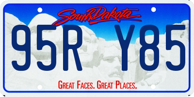 SD license plate 95RY85