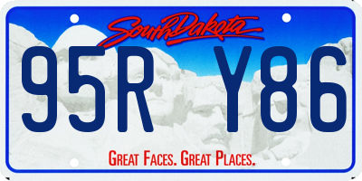 SD license plate 95RY86