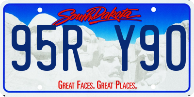 SD license plate 95RY90
