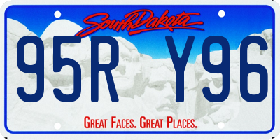 SD license plate 95RY96