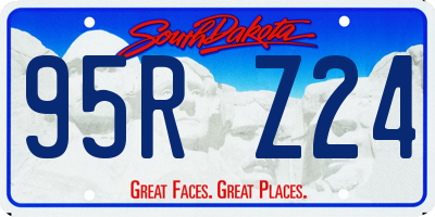 SD license plate 95RZ24
