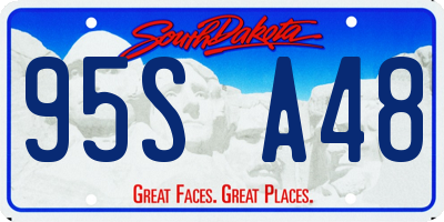 SD license plate 95SA48