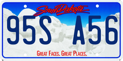SD license plate 95SA56
