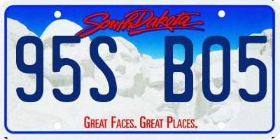 SD license plate 95SB05