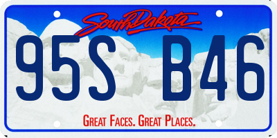 SD license plate 95SB46