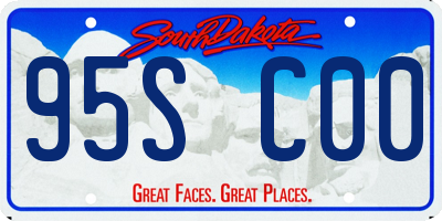 SD license plate 95SC00