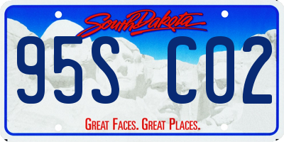 SD license plate 95SC02