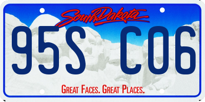SD license plate 95SC06