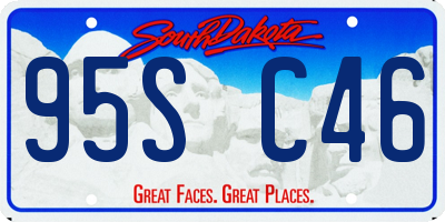 SD license plate 95SC46