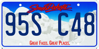 SD license plate 95SC48