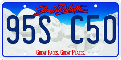 SD license plate 95SC50