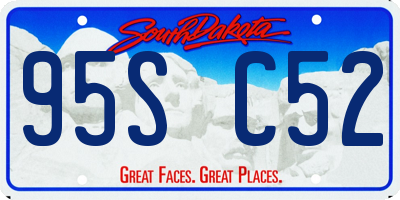SD license plate 95SC52