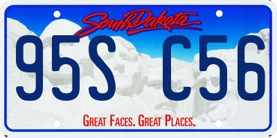 SD license plate 95SC56