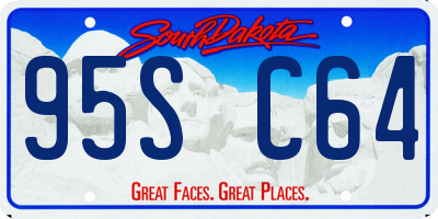 SD license plate 95SC64