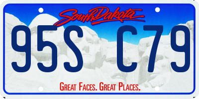 SD license plate 95SC79