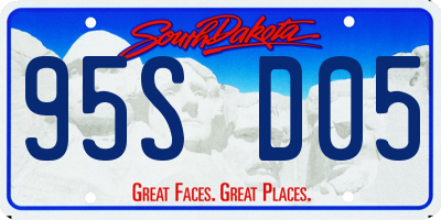 SD license plate 95SD05