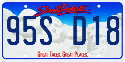 SD license plate 95SD18