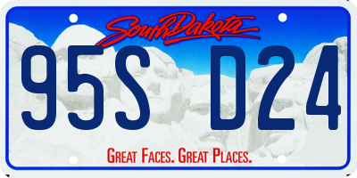 SD license plate 95SD24