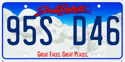 SD license plate 95SD46