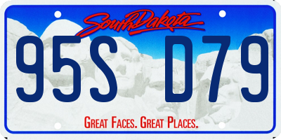 SD license plate 95SD79