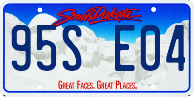 SD license plate 95SE04