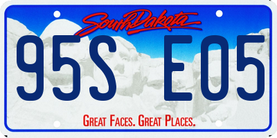 SD license plate 95SE05