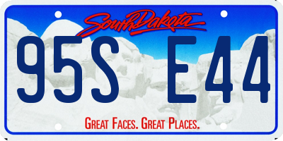 SD license plate 95SE44