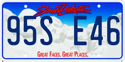 SD license plate 95SE46