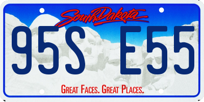 SD license plate 95SE55