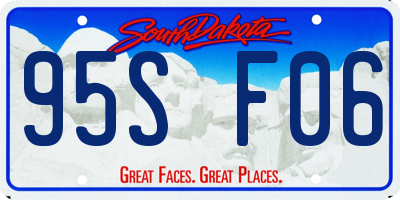 SD license plate 95SF06