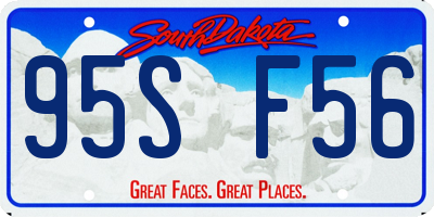 SD license plate 95SF56